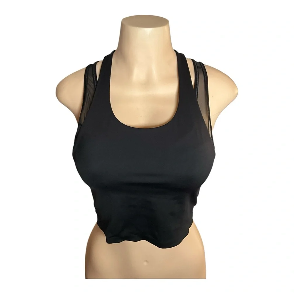 Lululemon Break Free Tank *Nulux Medium Support For B/C‎ Cup Black 6